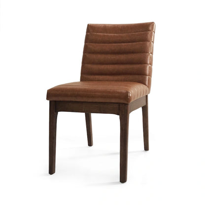 Chaises de salle à manger élégantes et rembourrées avec pieds en caoutchouc, lot de 2, pour une expérience culinaire raffinée