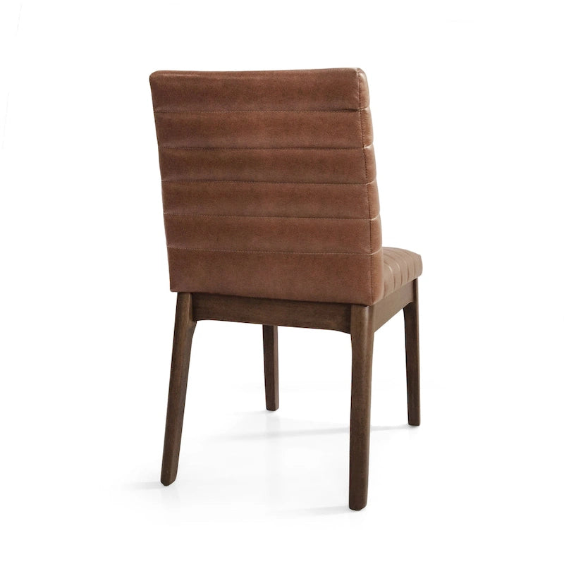Chaises de salle à manger élégantes et rembourrées avec pieds en caoutchouc, lot de 2, pour une expérience culinaire raffinée