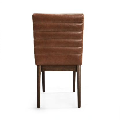 Chaises de salle à manger élégantes et rembourrées avec pieds en caoutchouc, lot de 2, pour une expérience culinaire raffinée