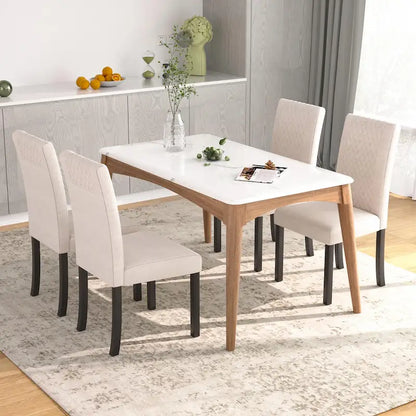 Ensemble de 4 chaises de salle à manger rembourrées Parson Classic, chaises Parson modernes de 37 pouces