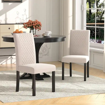 Ensemble de 4 chaises de salle à manger rembourrées Parson Classic, chaises Parson modernes de 37 pouces