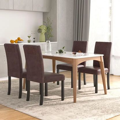 Ensemble de 4 chaises de salle à manger rembourrées Parson Classic, chaises Parson modernes de 37 pouces