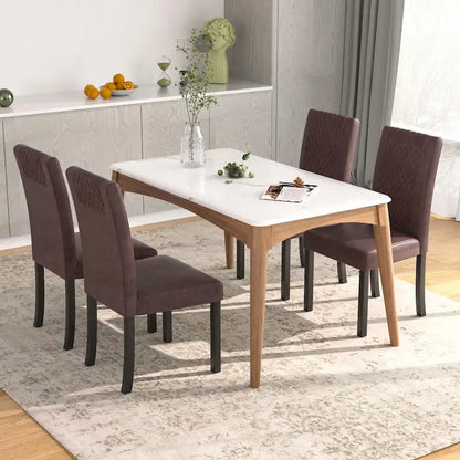 Ensemble de 4 chaises de salle à manger rembourrées Parson Classic, chaises Parson modernes de 37 pouces