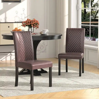 Ensemble de 4 chaises de salle à manger rembourrées Parson Classic, chaises Parson modernes de 37 pouces