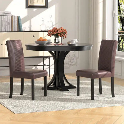 Ensemble de 4 chaises de salle à manger rembourrées Parson Classic, chaises Parson modernes de 37 pouces