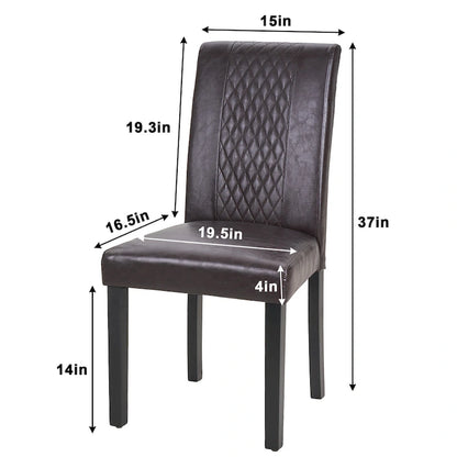 Ensemble de 4 chaises de salle à manger rembourrées Parson Classic, chaises Parson modernes de 37 pouces