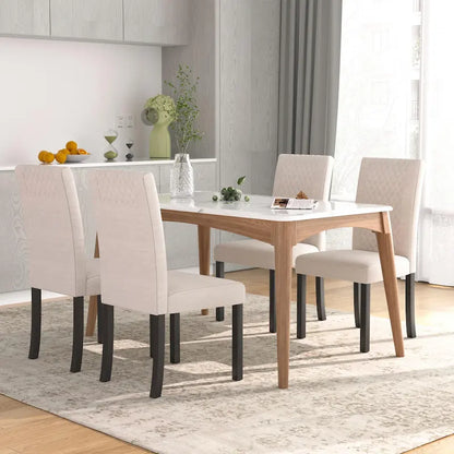 Ensemble de 4 chaises de salle à manger rembourrées Parson Classic, chaises Parson modernes de 37 pouces
