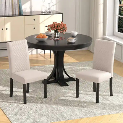 Ensemble de 4 chaises de salle à manger rembourrées Parson Classic, chaises Parson modernes de 37 pouces
