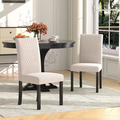 Ensemble de 4 chaises de salle à manger rembourrées Parson Classic, chaises Parson modernes de 37 pouces