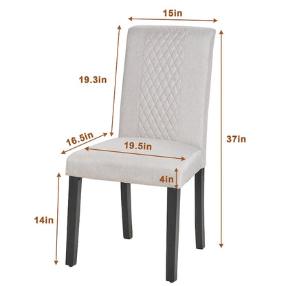 Ensemble de 4 chaises de salle à manger rembourrées Parson Classic, chaises Parson modernes de 37 pouces