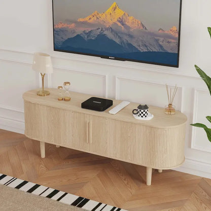 Meuble TV en bois de 62,99 pouces pour téléviseurs jusqu'à 70 pouces.