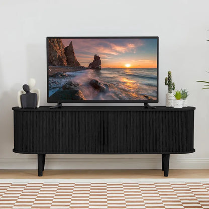 Meuble TV en bois de 62,99 pouces pour téléviseurs jusqu'à 70 pouces.