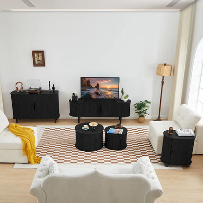Meuble TV en bois de 62,99 pouces pour téléviseurs jusqu'à 70 pouces.