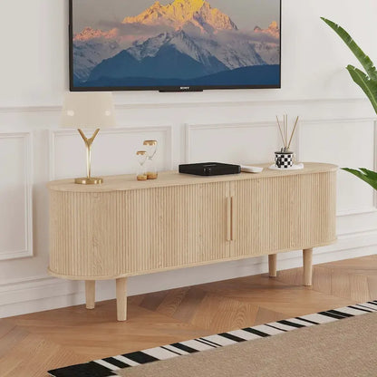Meuble TV en bois de 62,99 pouces pour téléviseurs jusqu'à 70 pouces.
