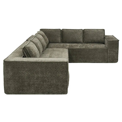 Canapé d'angle modulaire en forme de L, ensemble de canapés Chenille Cloud