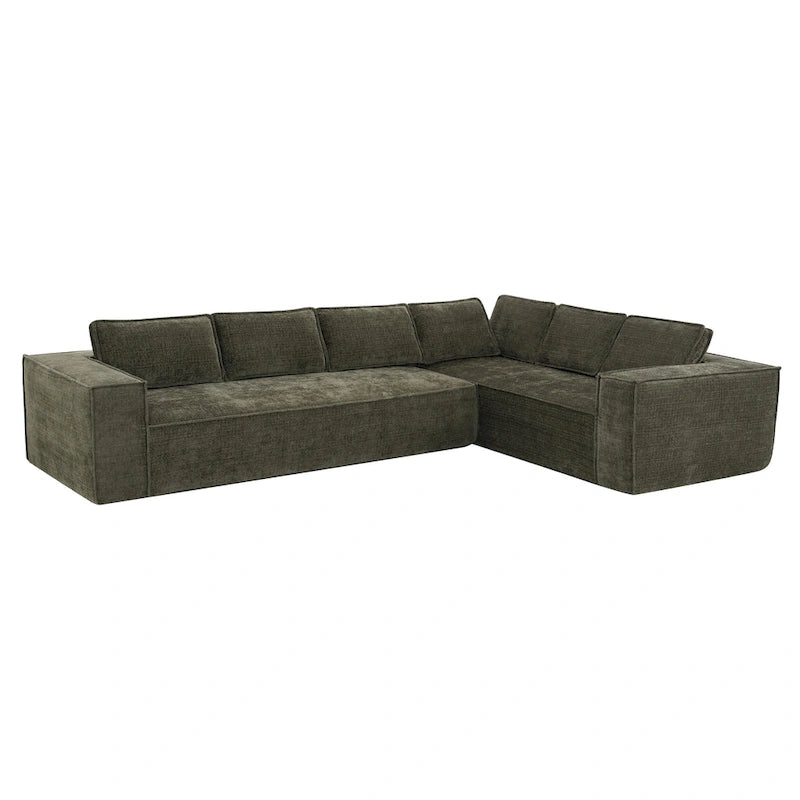 Canapé d'angle modulaire en forme de L, ensemble de canapés Chenille Cloud