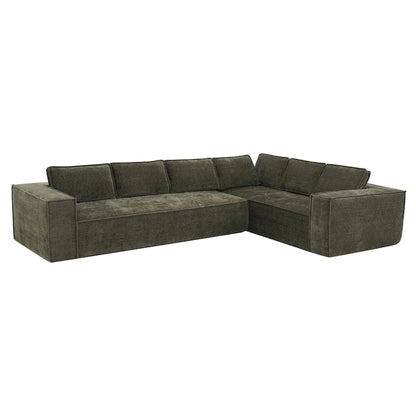 Canapé d'angle modulaire en forme de L, ensemble de canapés Chenille Cloud