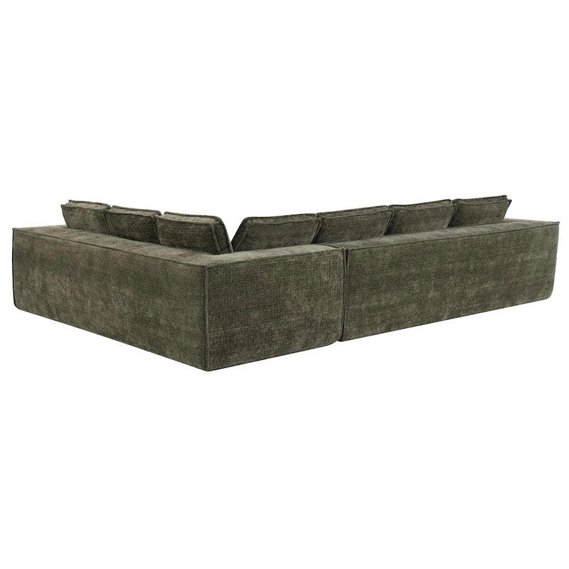 Canapé d'angle modulaire en forme de L, ensemble de canapés Chenille Cloud