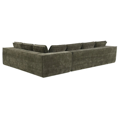 Canapé d'angle modulaire en forme de L, ensemble de canapés Chenille Cloud