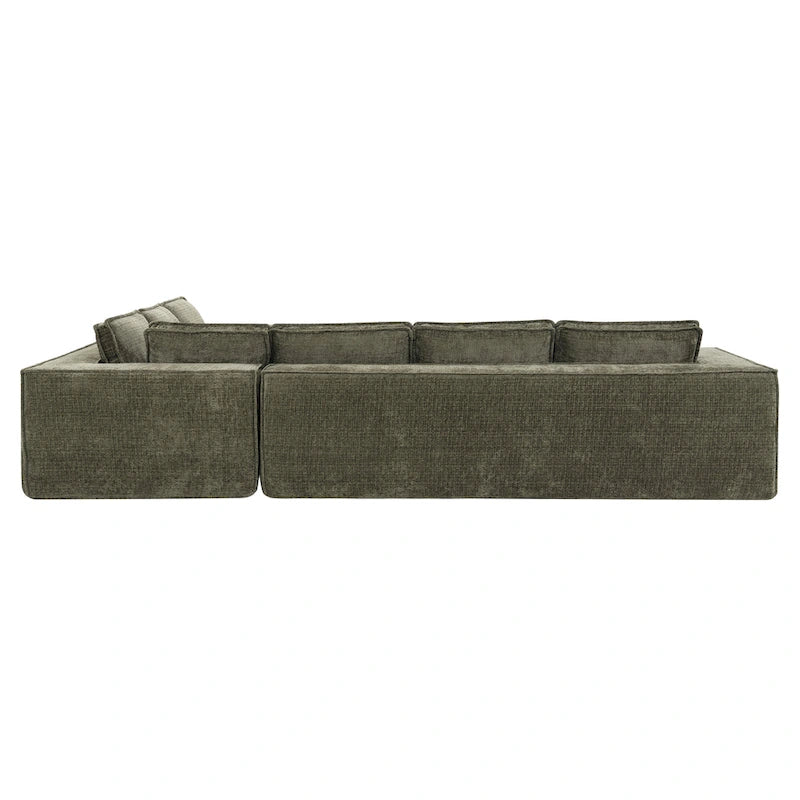 Canapé d'angle modulaire en forme de L, ensemble de canapés Chenille Cloud