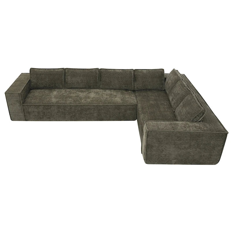 Canapé d'angle modulaire en forme de L, ensemble de canapés Chenille Cloud