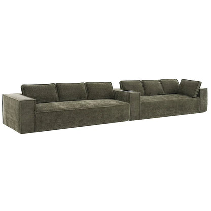 Canapé d'angle modulaire en forme de L, ensemble de canapés Chenille Cloud