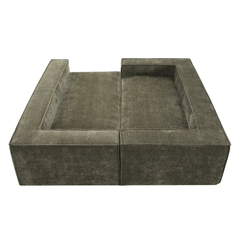 Canapé d'angle modulaire en forme de L, ensemble de canapés Chenille Cloud