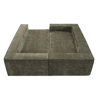 Canapé d'angle modulaire en forme de L, ensemble de canapés Chenille Cloud