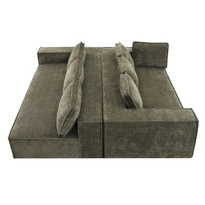 Canapé d'angle modulaire en forme de L, ensemble de canapés Chenille Cloud