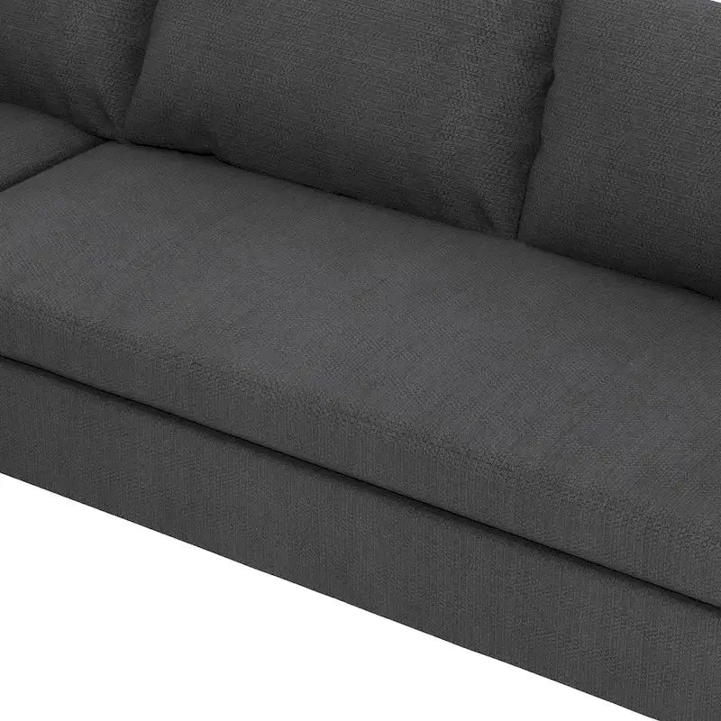 Canapé d'angle modulable, ensemble de canapé réversible en chenille en forme de U