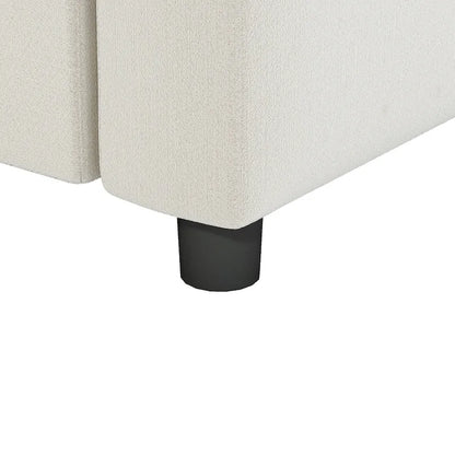 Canapé d'angle modulable, ensemble de canapé réversible en chenille en forme de U