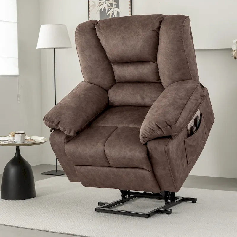 Fauteuil releveur électrique moderne, canapé de massage individuel avec chauffage lombaire et minuterie pour personnes âgées