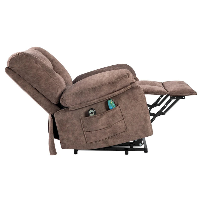Fauteuil releveur électrique moderne, canapé de massage individuel avec chauffage lombaire et minuterie pour personnes âgées