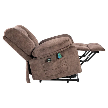 Fauteuil releveur électrique moderne, canapé de massage individuel avec chauffage lombaire et minuterie pour personnes âgées