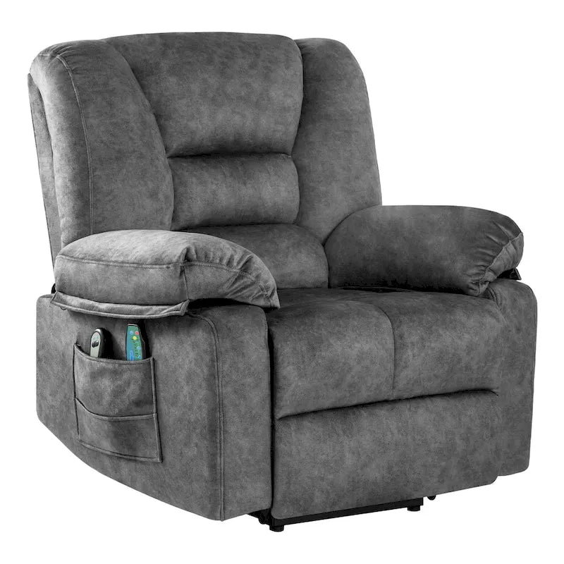 Fauteuil releveur électrique moderne, canapé de massage individuel avec chauffage lombaire et minuterie pour personnes âgées