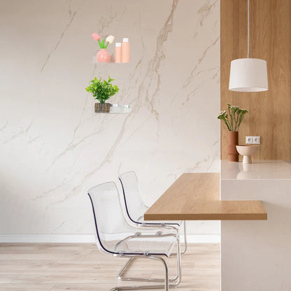 Étagères murales flottantes en acrylique transparent, idéales pour la salle de bain, la chambre, le salon et la cuisine.