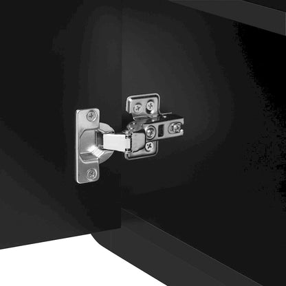 Meuble TV incurvé de 70,8 cm avec 3 tiroirs et 3 portes, meuble TV décoratif pour téléviseurs jusqu'à 80 pouces. Console multimédia.