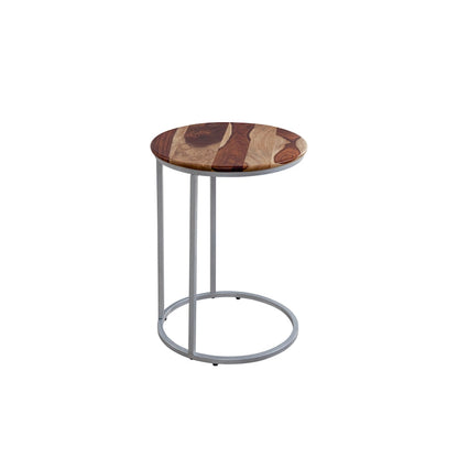Table en C Union en bois massif et métal