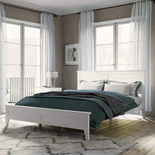 Modern Solid Wood Platform Bed with Natural and Exquisite Wear-resistant Finish