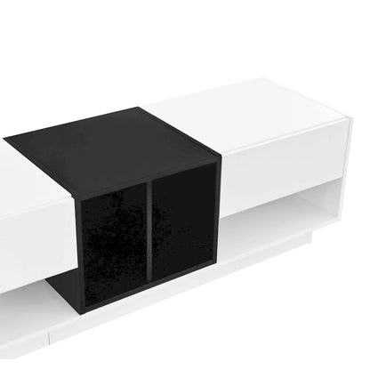 Meuble TV 74 pouces avec rangement et compartiment pour téléviseurs jusqu'à 80 pouces