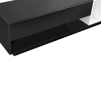 Meuble TV 74 pouces avec rangement et compartiment pour téléviseurs jusqu'à 80 pouces