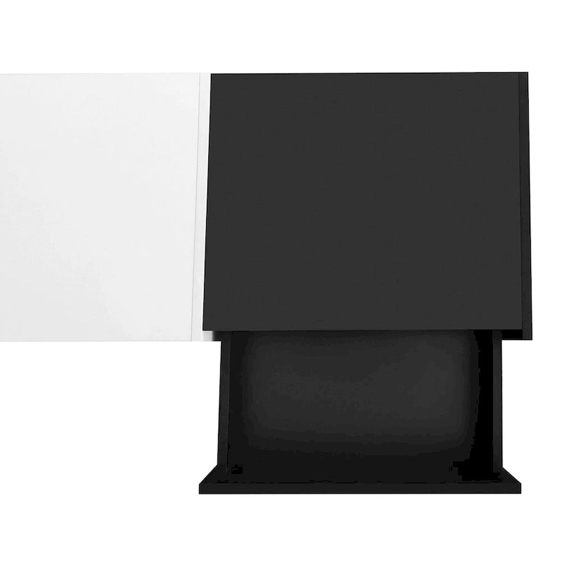 Meuble TV 74 pouces avec rangement et compartiment pour téléviseurs jusqu'à 80 pouces