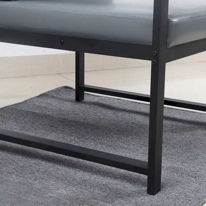 Fauteuil moderne de 74 cm avec pieds antidérapants à adsorption et structure métallique robuste