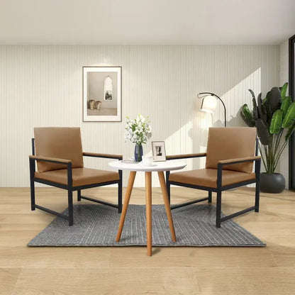 Fauteuil moderne de 74 cm avec pieds antidérapants à adsorption et structure métallique robuste