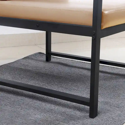 Fauteuil moderne de 74 cm avec pieds antidérapants à adsorption et structure métallique robuste