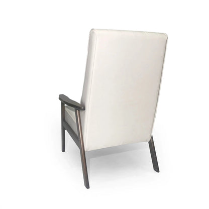 Fauteuil d'appoint à dossier haut en similicuir de 25,75 pouces