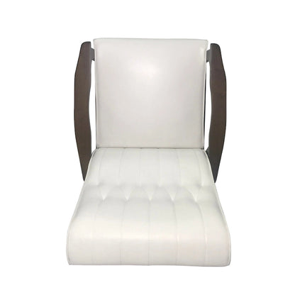 Fauteuil d'appoint à dossier haut en similicuir de 25,75 pouces