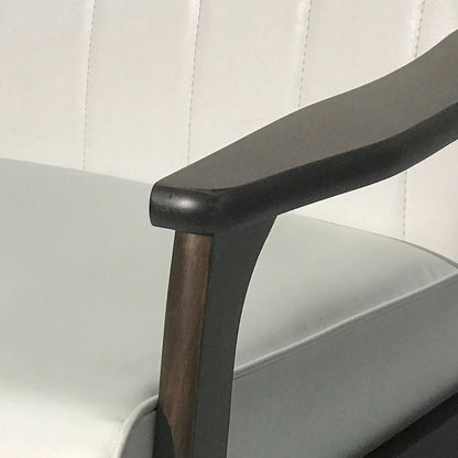Fauteuil d'appoint à dossier haut en similicuir de 25,75 pouces