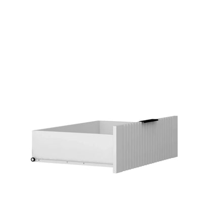 Armoire moderne 47.24 avec penderie, tiroirs et étagères ouvertes pour chambre à coucher