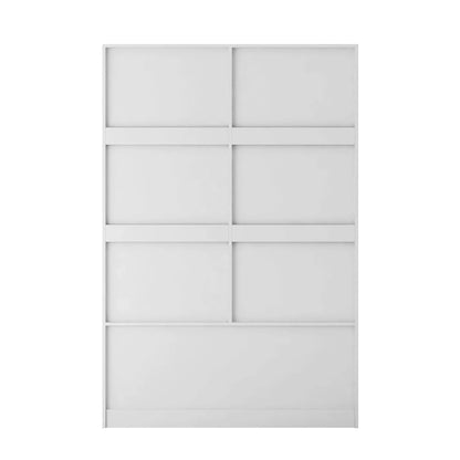 Armoire moderne 47.24 avec penderie, tiroirs et étagères ouvertes pour chambre à coucher